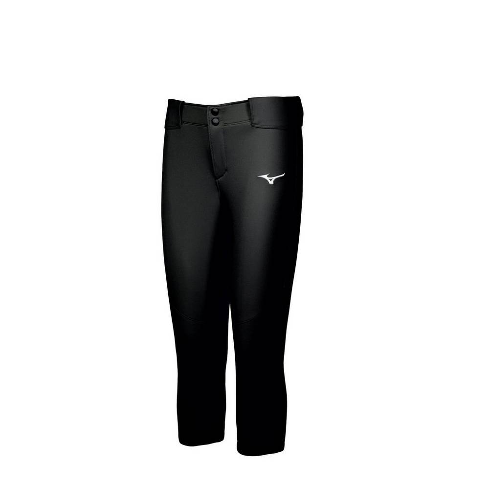 Mizuno Women's Belted Stretch Softball Pants Black (350782-FJR)